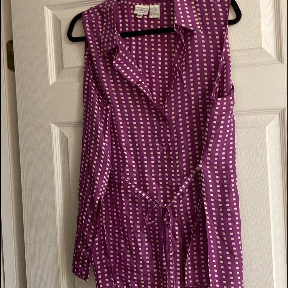 Tunic Tank Top Pink & White 18W